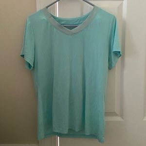 LATUZA pajama set size small aqua blue